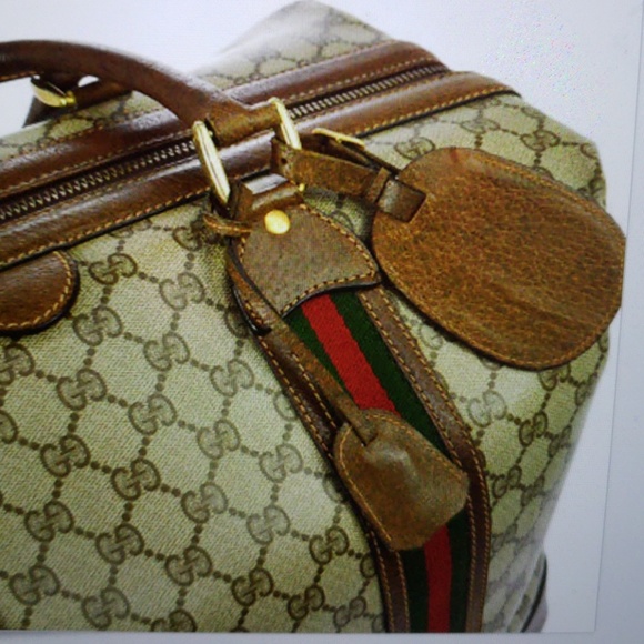 Authentic vintage Gucci Shelly Line GG Travel bag - Picture 4 of 7